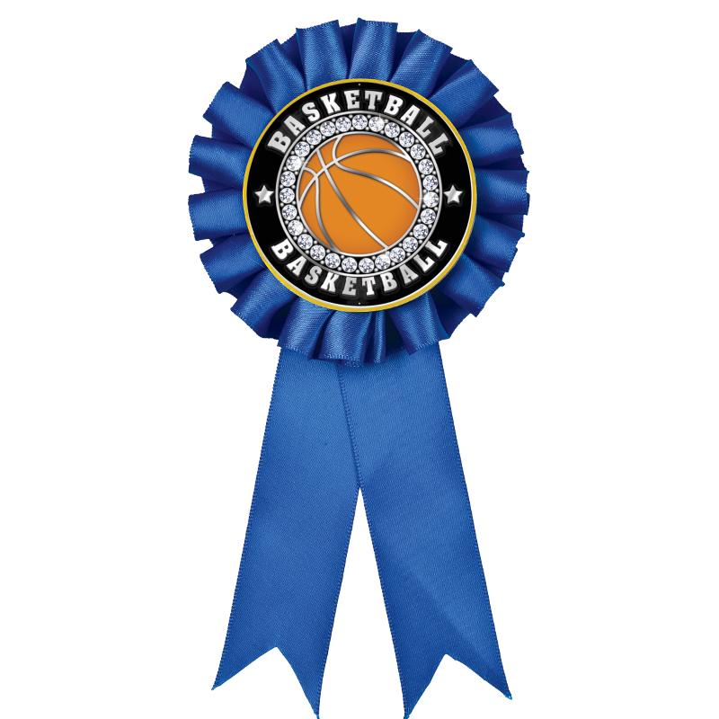 BLUE MYLAR ROSETTES