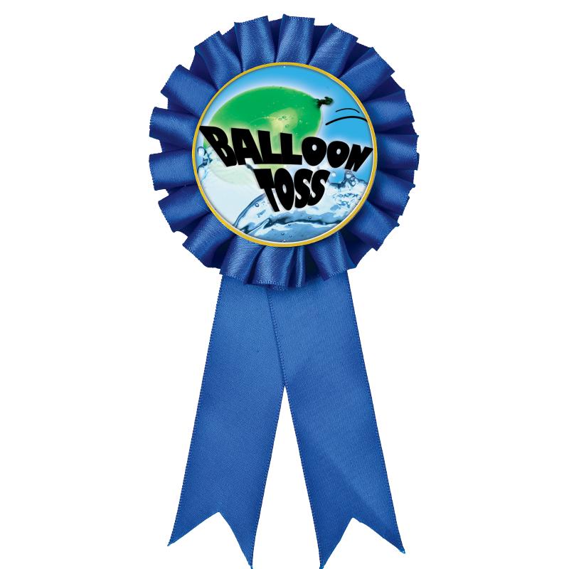 BLUE MYLAR ROSETTES