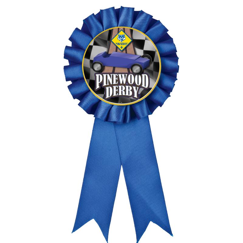 BLUE MYLAR ROSETTES