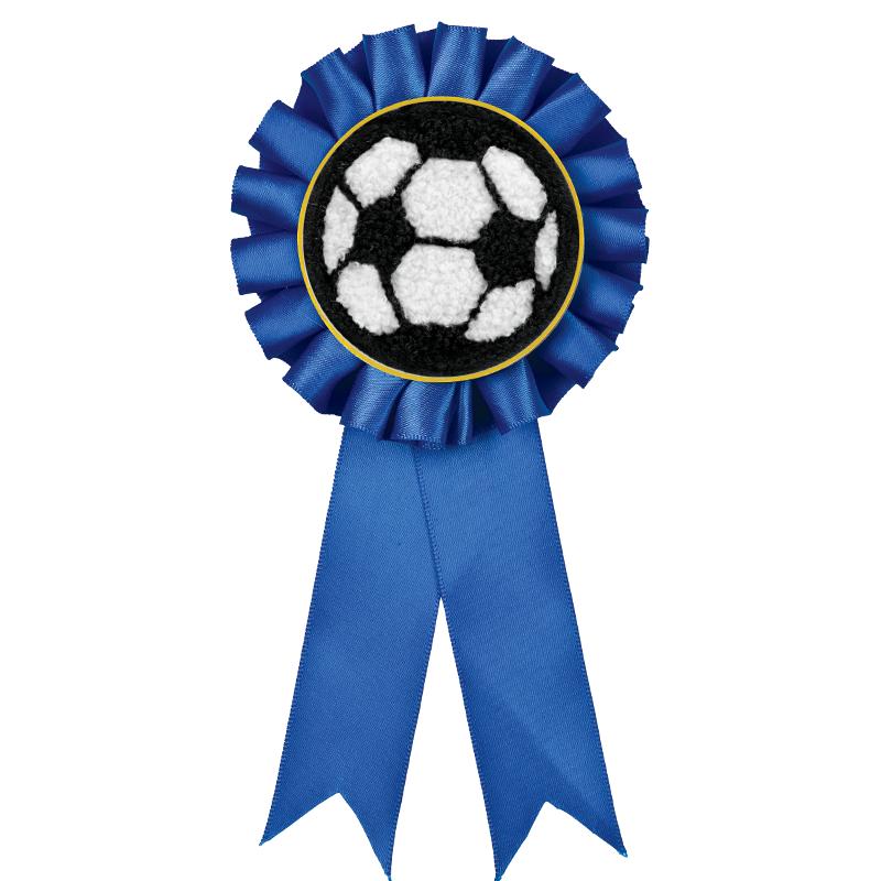 BLUE MYLAR ROSETTES