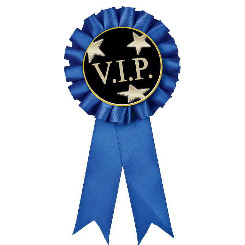 BLUE MYLAR ROSETTES