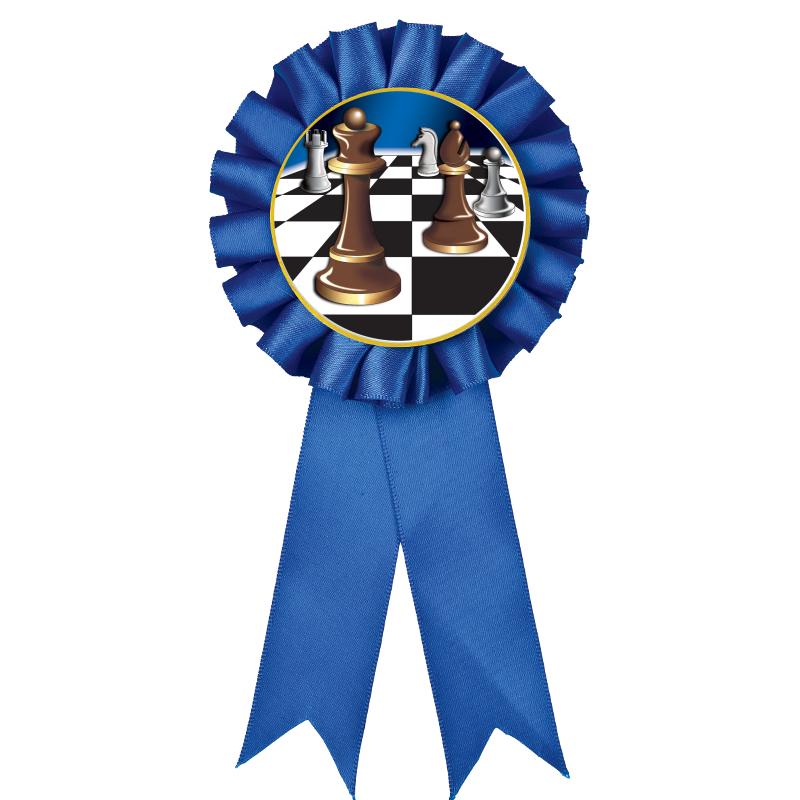 BLUE MYLAR ROSETTES