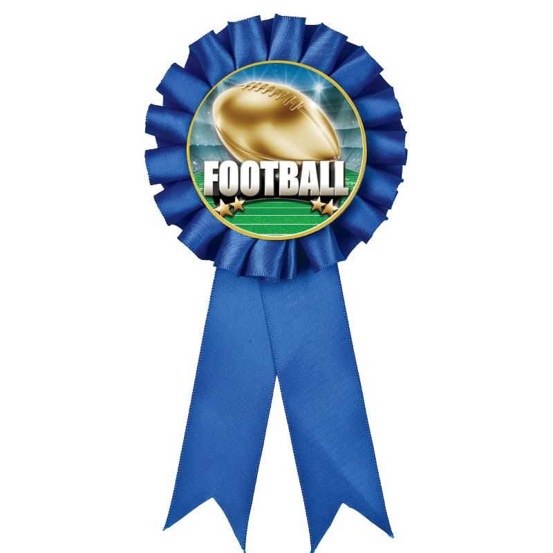 BLUE MYLAR ROSETTES