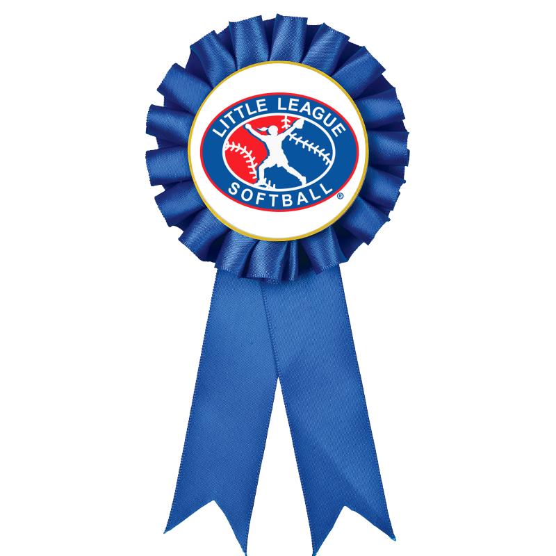 BLUE MYLAR ROSETTES