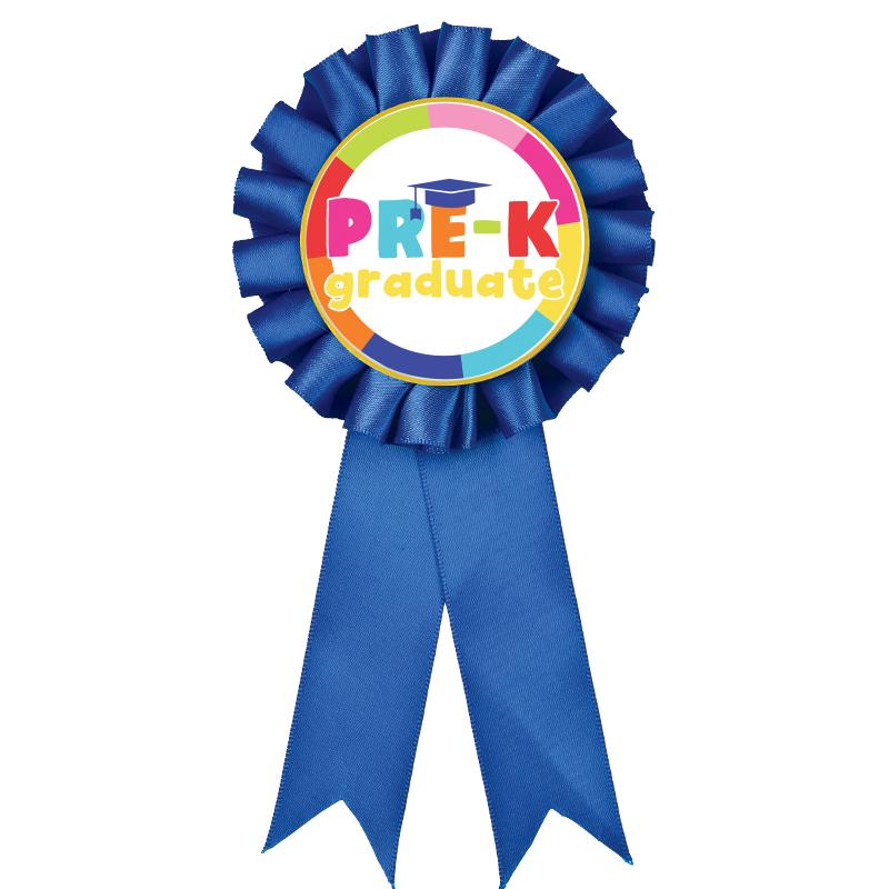 BLUE MYLAR ROSETTES