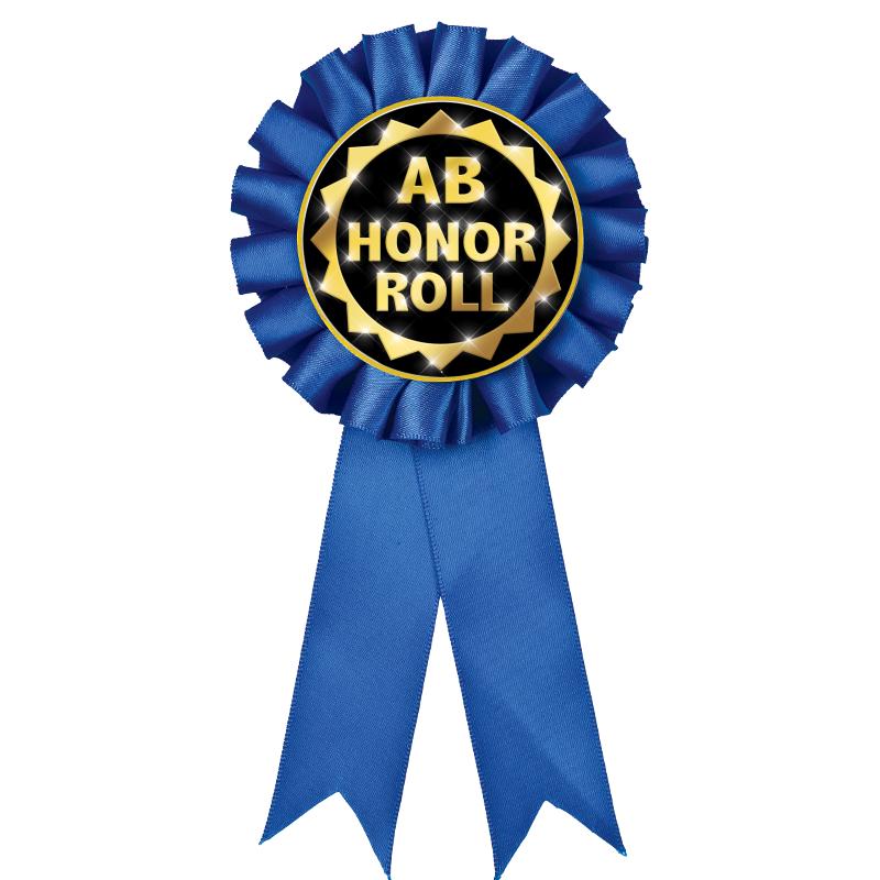 BLUE MYLAR ROSETTES