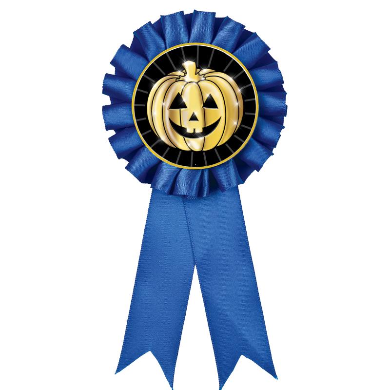 BLUE MYLAR ROSETTES