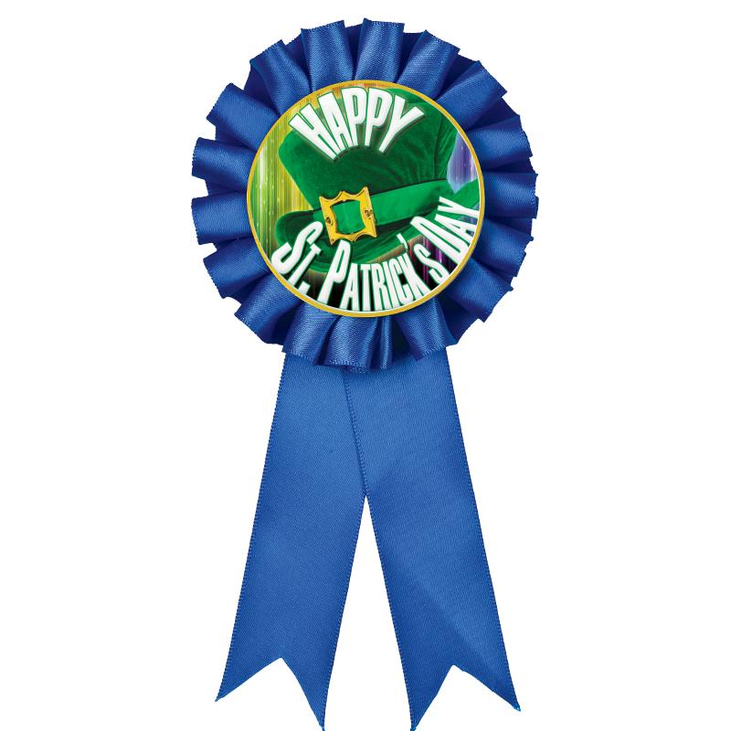 BLUE MYLAR ROSETTES