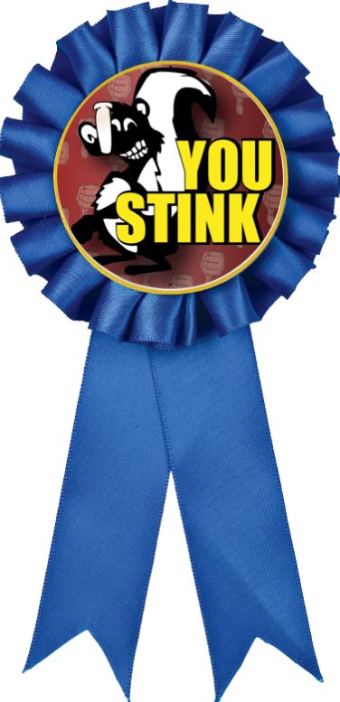 Blue Rosette Fantasy Baseball Ribbon