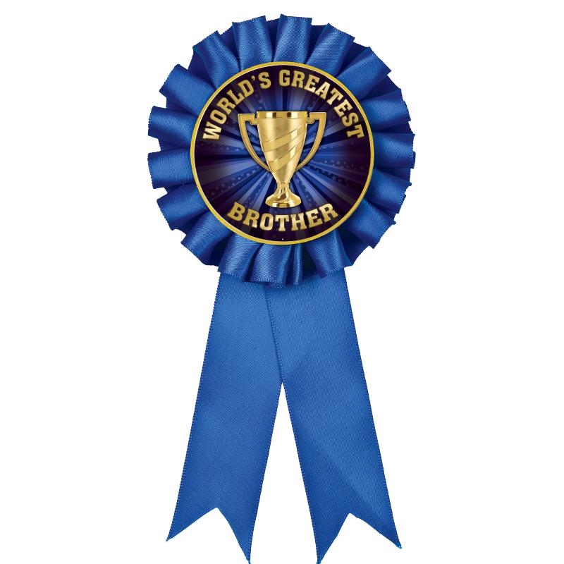 BLUE MYLAR ROSETTES