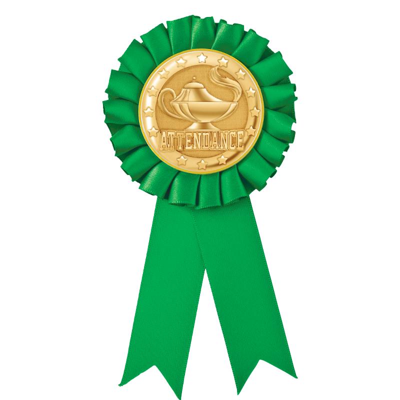 GREEN MYLAR ROSETTES