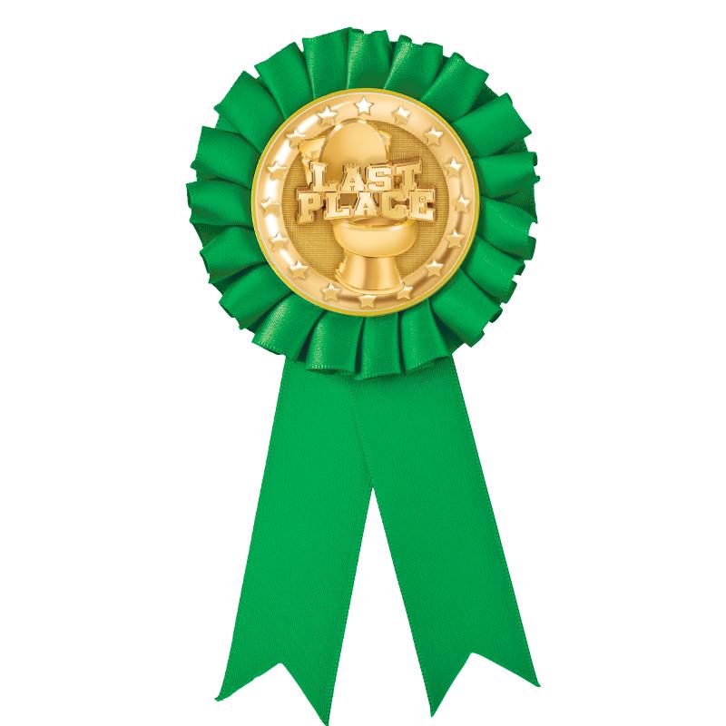 GREEN MYLAR ROSETTES