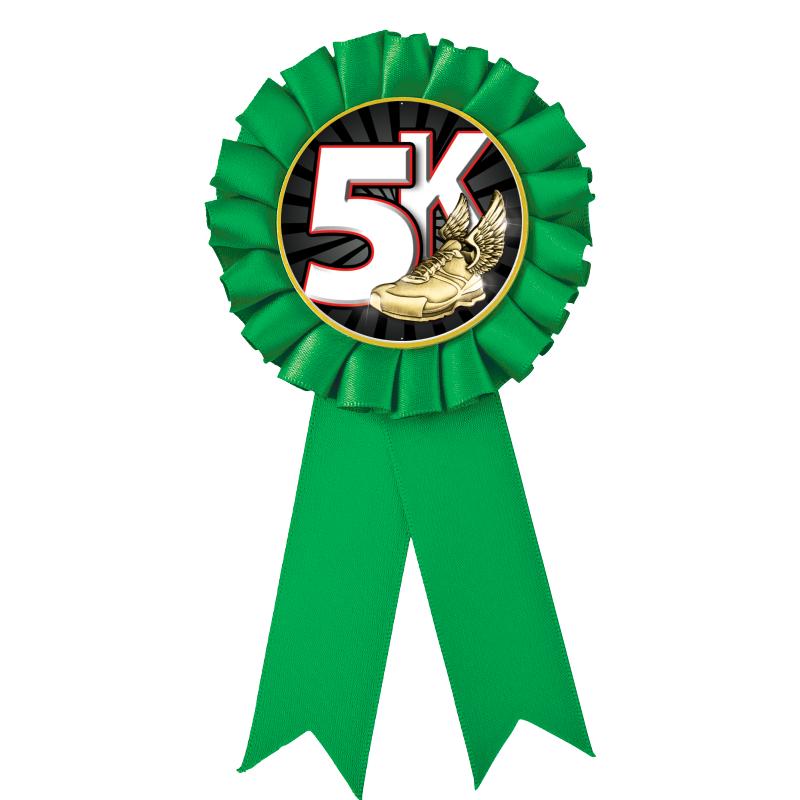 GREEN MYLAR ROSETTES