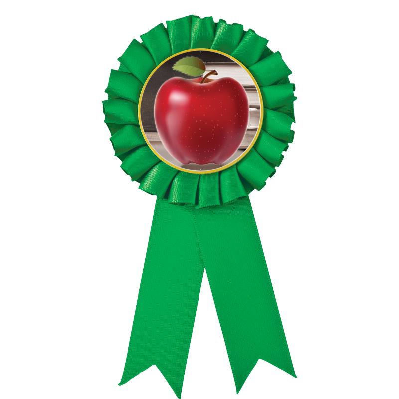 GREEN MYLAR ROSETTES