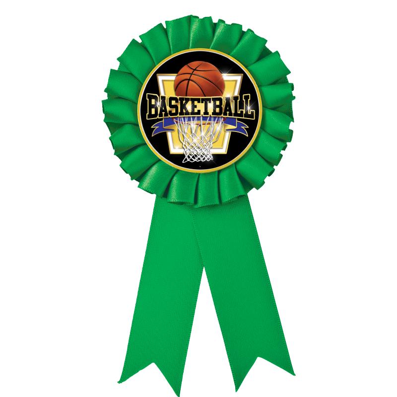 GREEN MYLAR ROSETTES