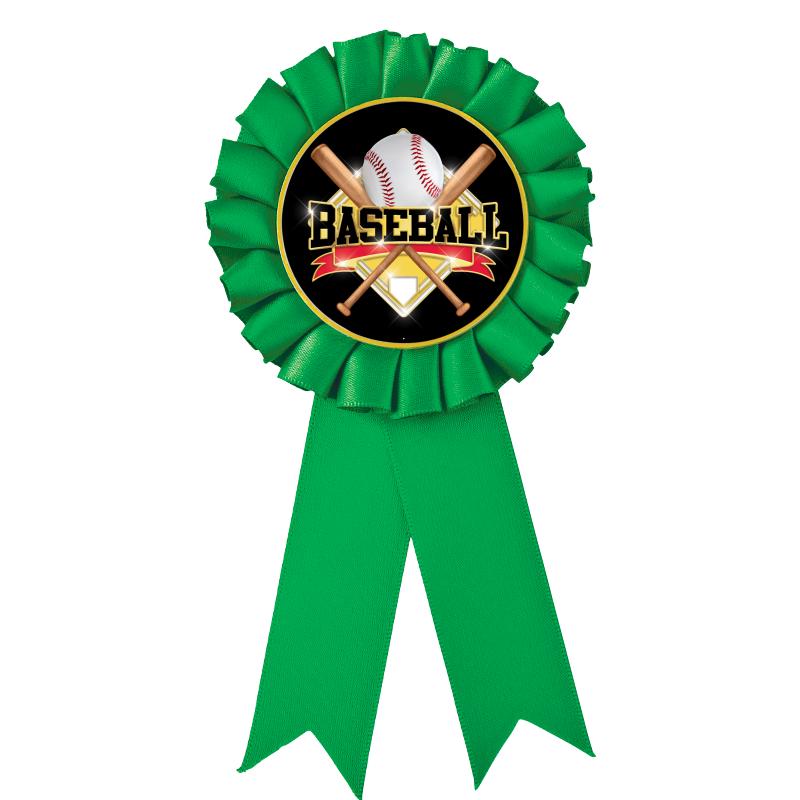 GREEN MYLAR ROSETTES