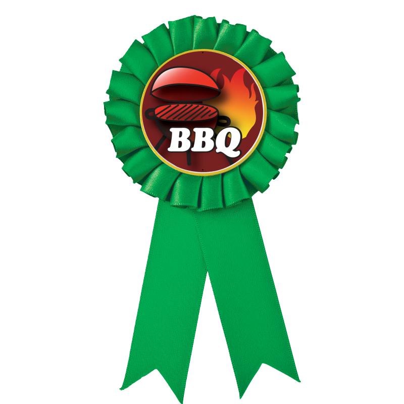 GREEN MYLAR ROSETTES