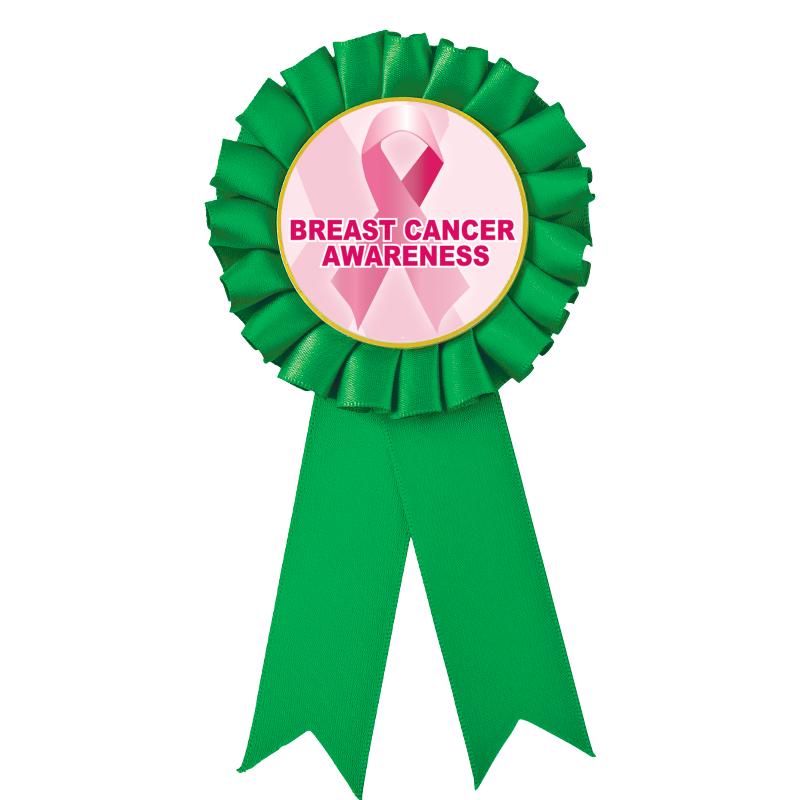 GREEN MYLAR ROSETTES