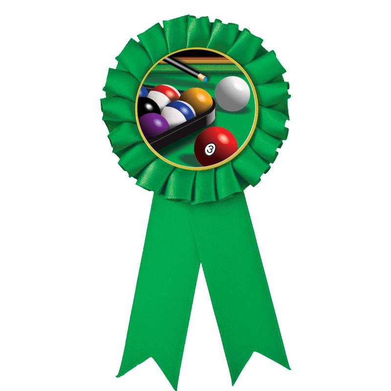 GREEN MYLAR ROSETTES