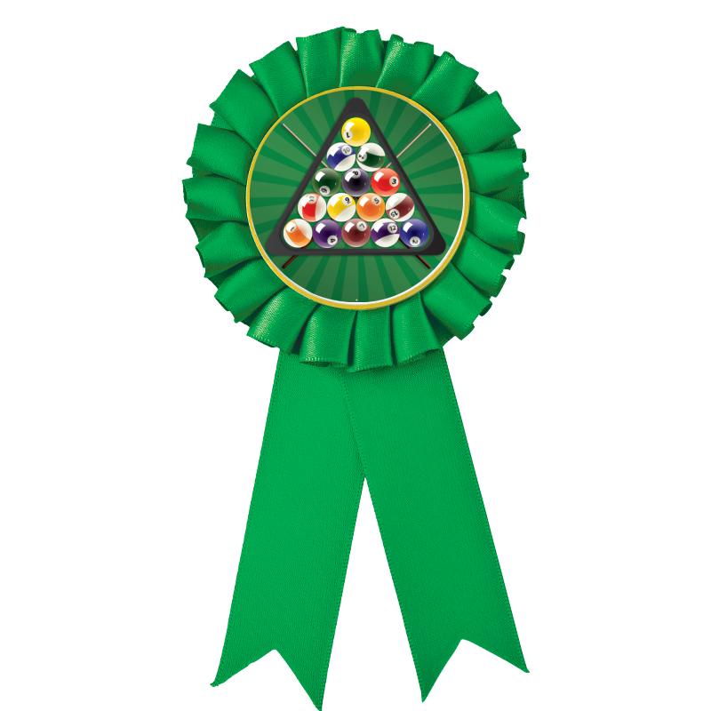 GREEN MYLAR ROSETTES