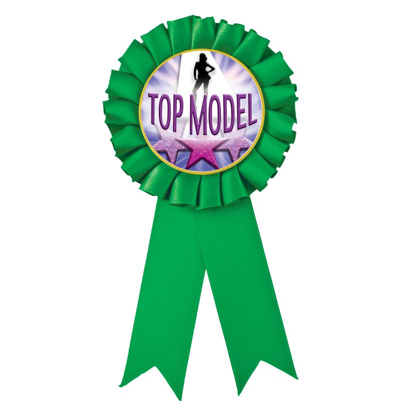 GREEN MYLAR ROSETTES