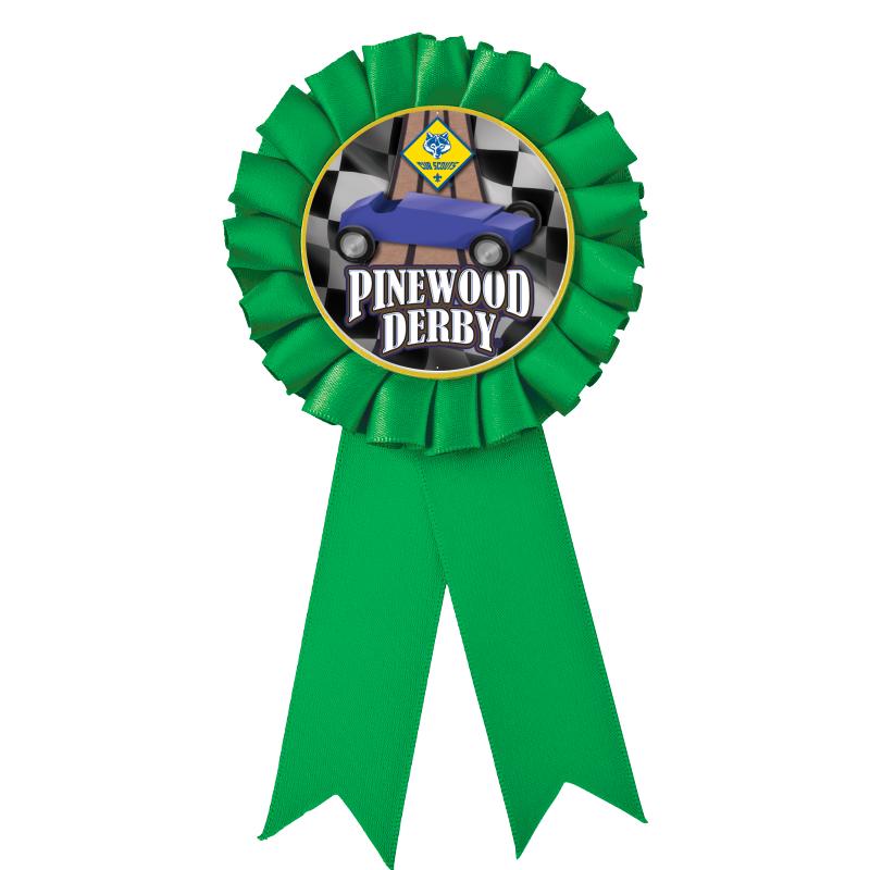 GREEN MYLAR ROSETTES