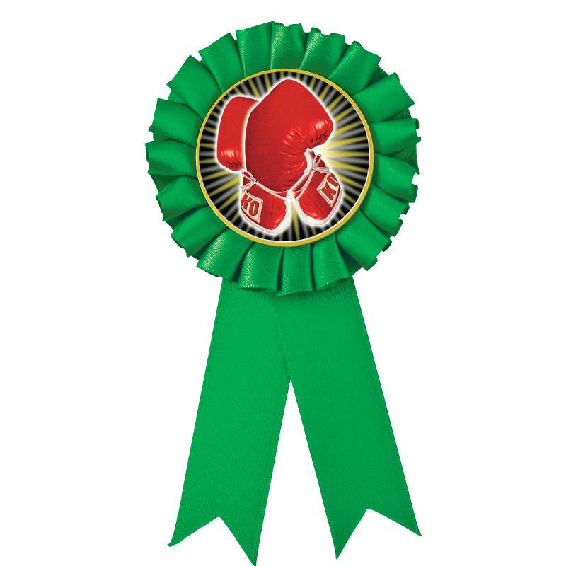 GREEN MYLAR ROSETTES