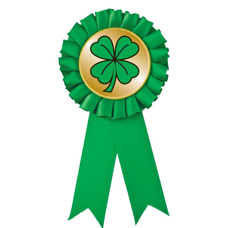 GREEN MYLAR ROSETTES