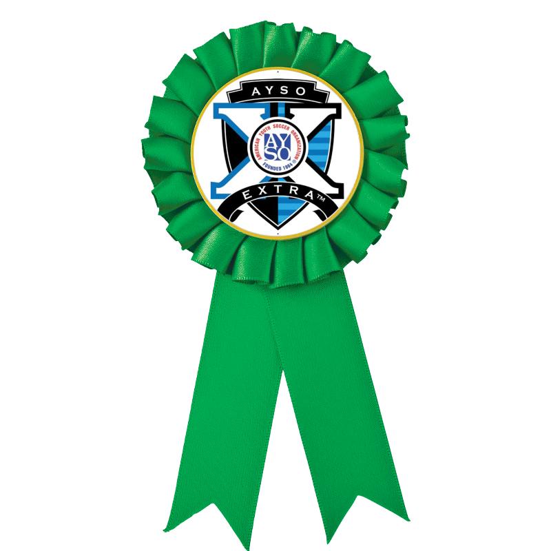 GREEN MYLAR ROSETTES