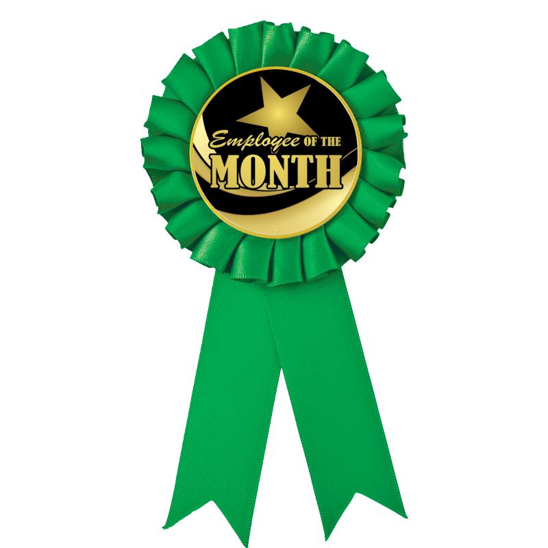 GREEN MYLAR ROSETTES