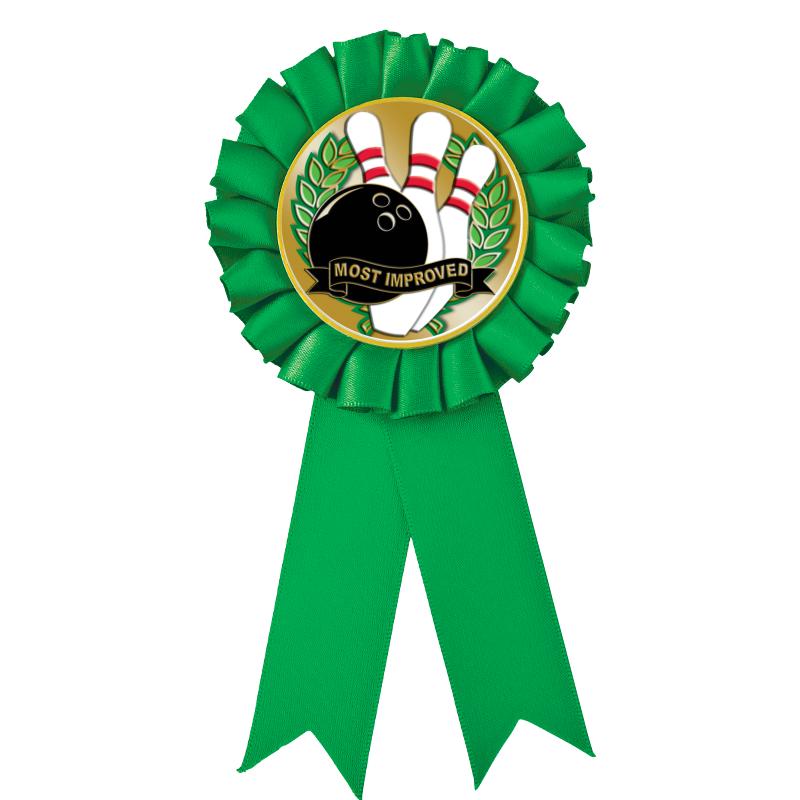 GREEN MYLAR ROSETTES