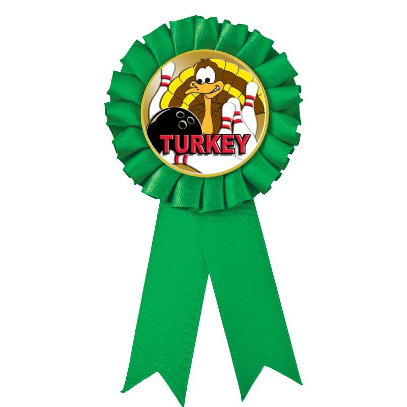 GREEN MYLAR ROSETTES