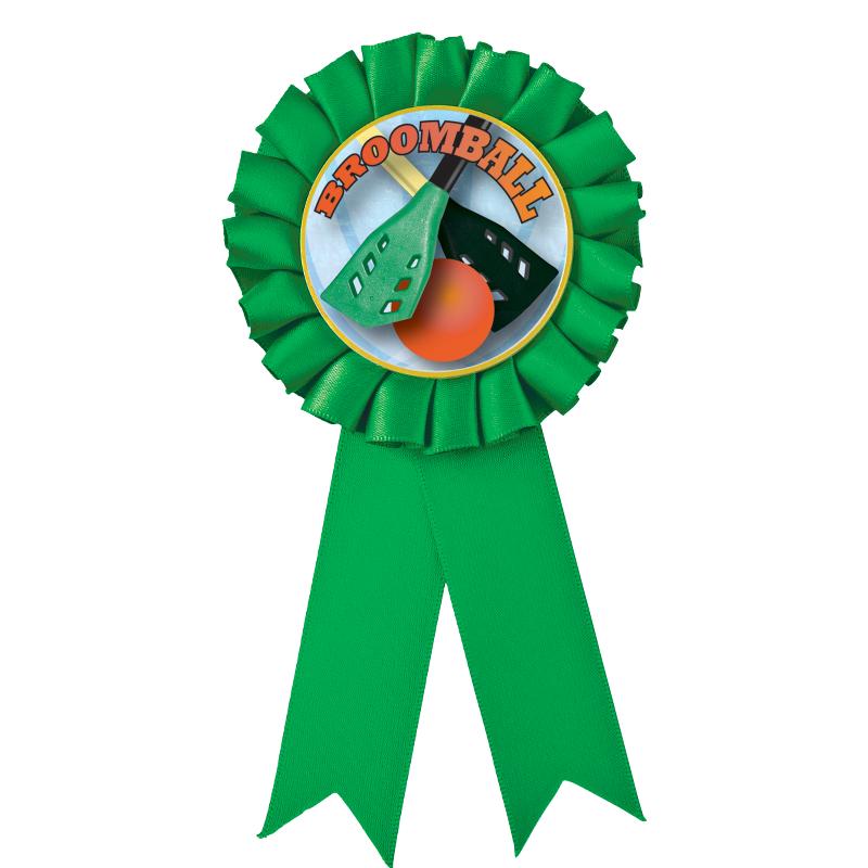 GREEN MYLAR ROSETTES