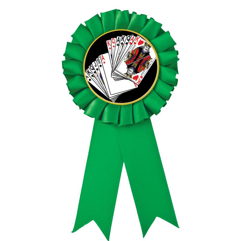 GREEN MYLAR ROSETTES