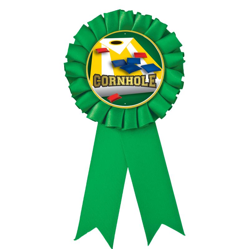 GREEN MYLAR ROSETTES