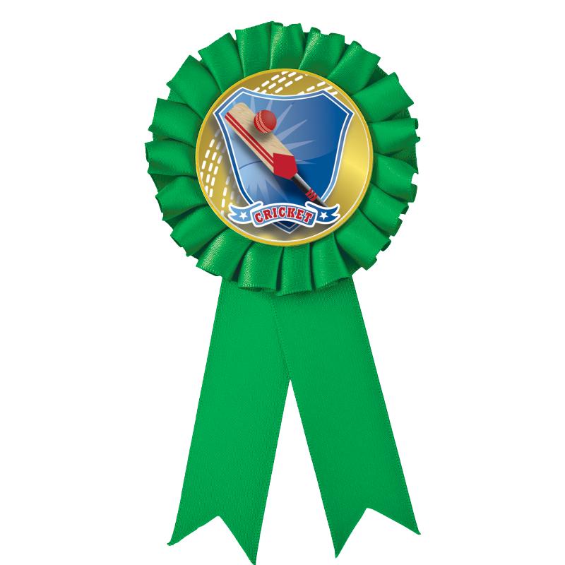 GREEN MYLAR ROSETTES