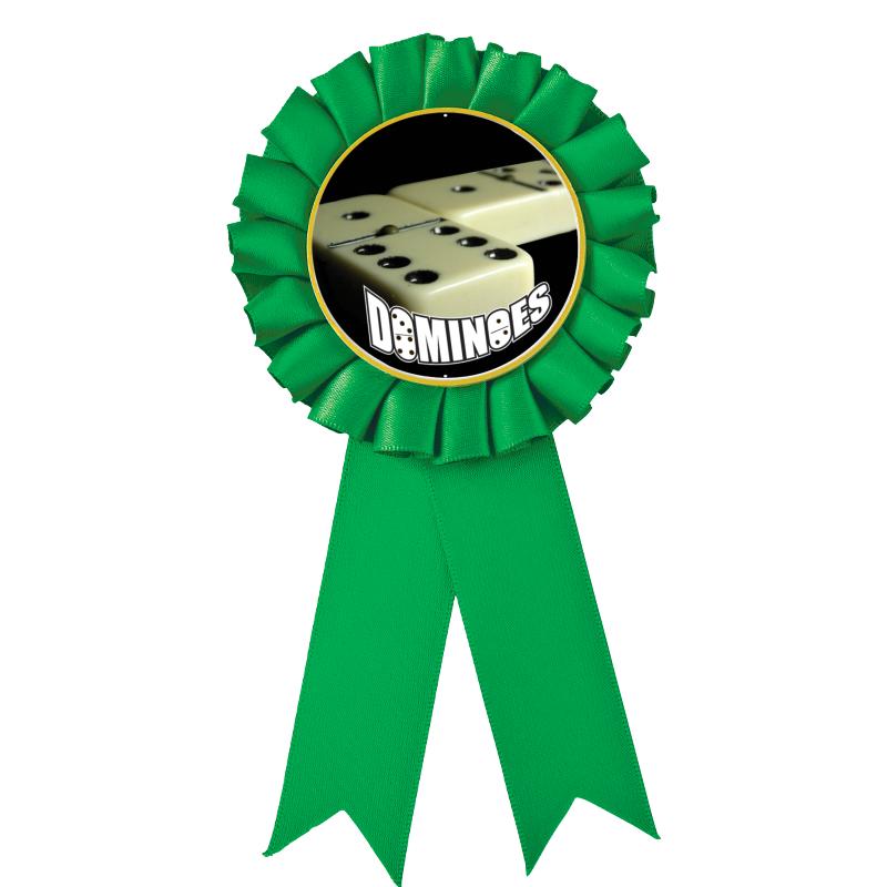 GREEN MYLAR ROSETTES