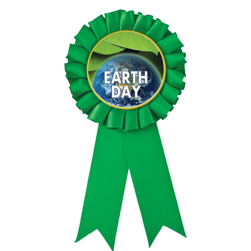 GREEN MYLAR ROSETTES