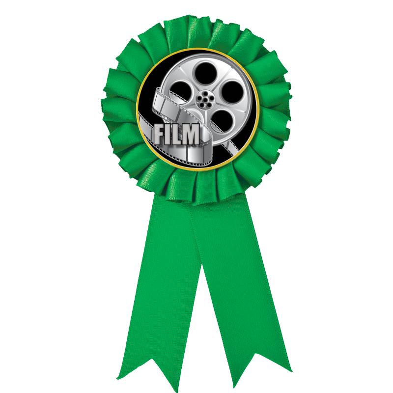 GREEN MYLAR ROSETTES