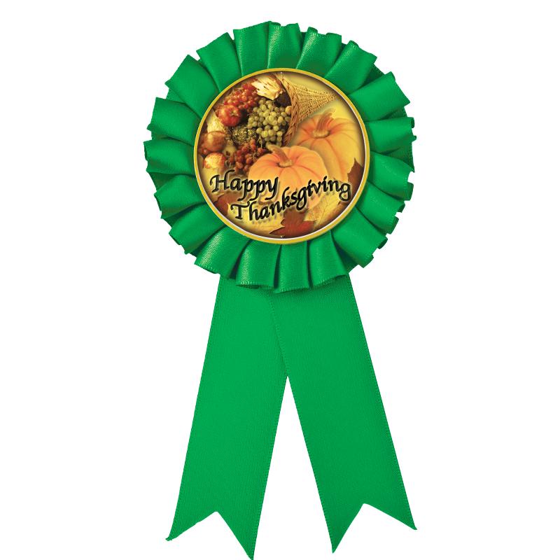 GREEN MYLAR ROSETTES