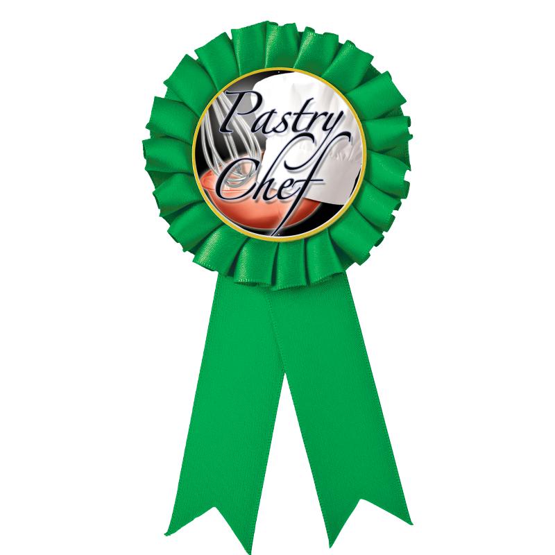 GREEN MYLAR ROSETTES