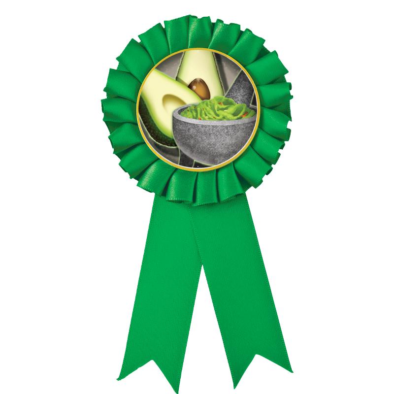 GREEN MYLAR ROSETTES