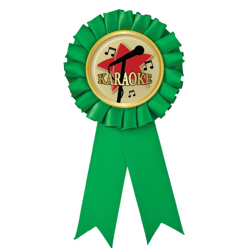 GREEN MYLAR ROSETTES