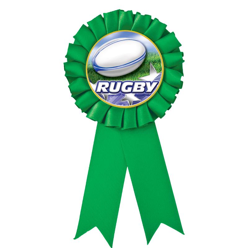 GREEN MYLAR ROSETTES