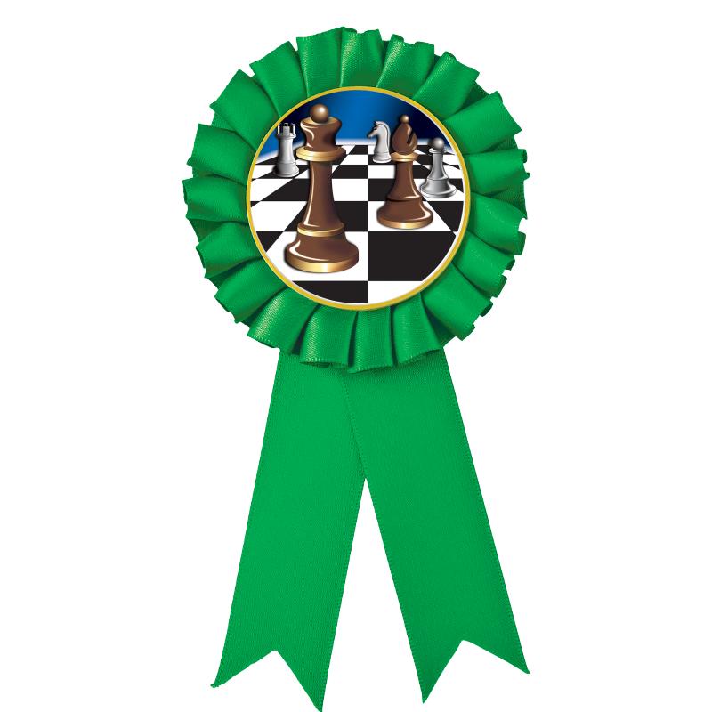 GREEN MYLAR ROSETTES