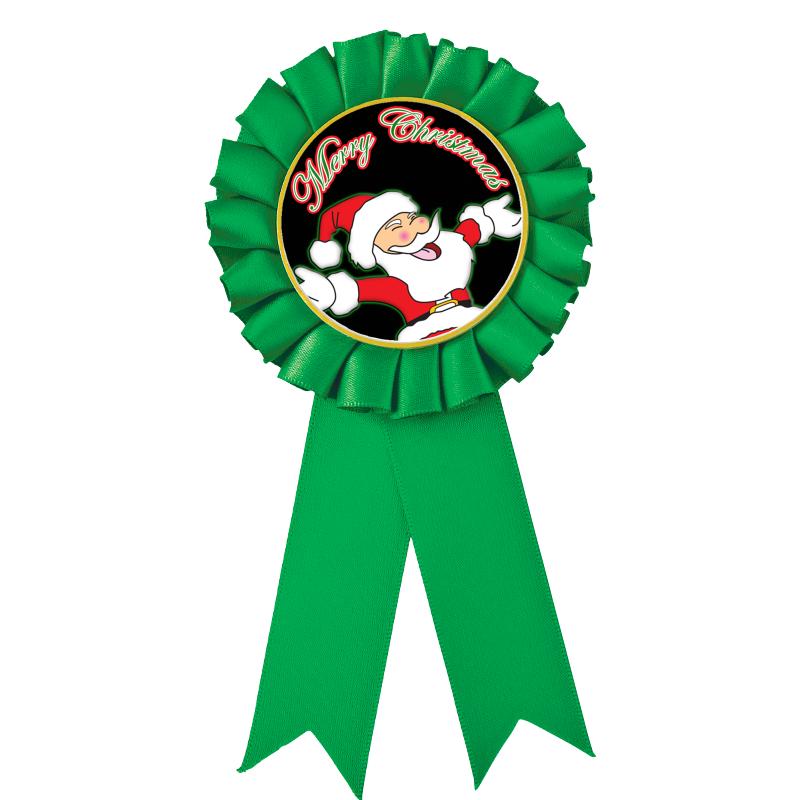 GREEN MYLAR ROSETTES