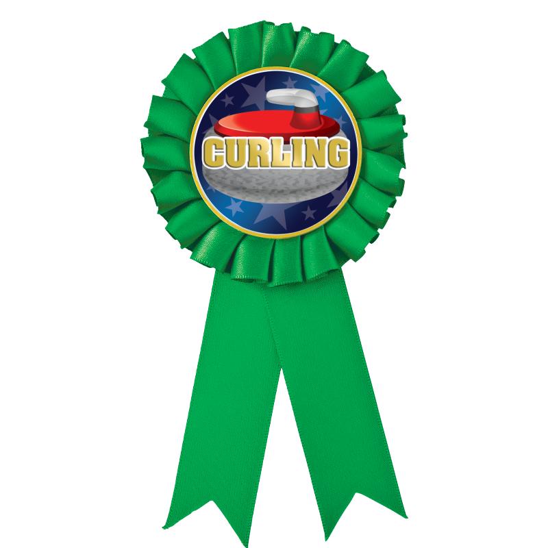 GREEN MYLAR ROSETTES