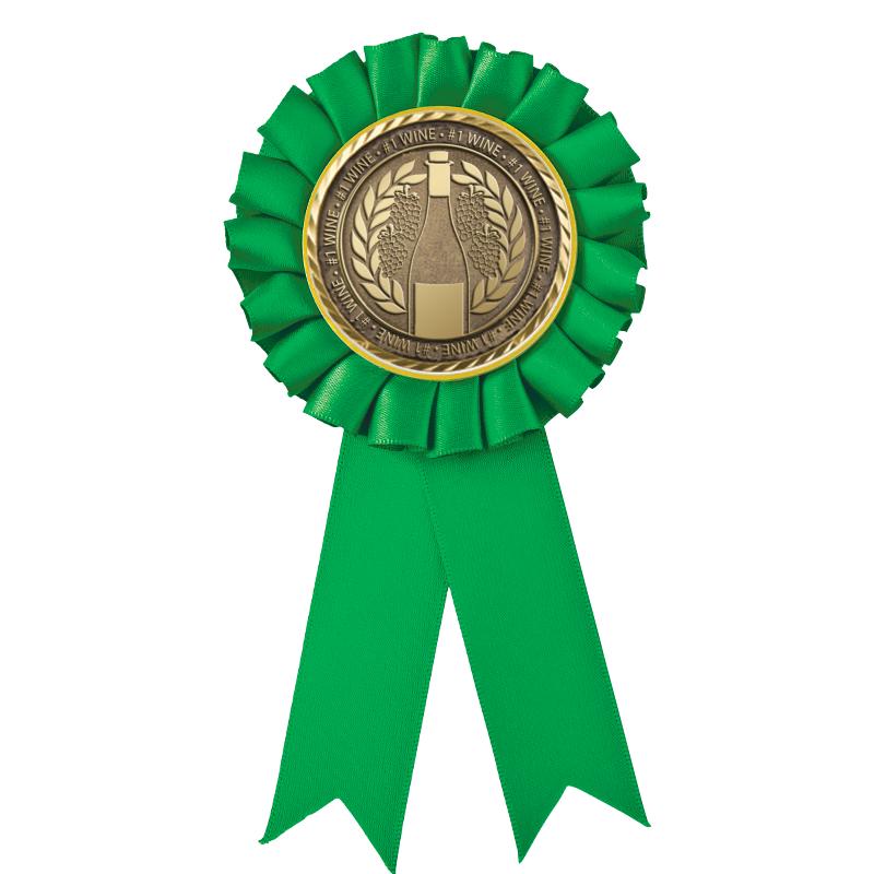 GREEN MYLAR ROSETTES
