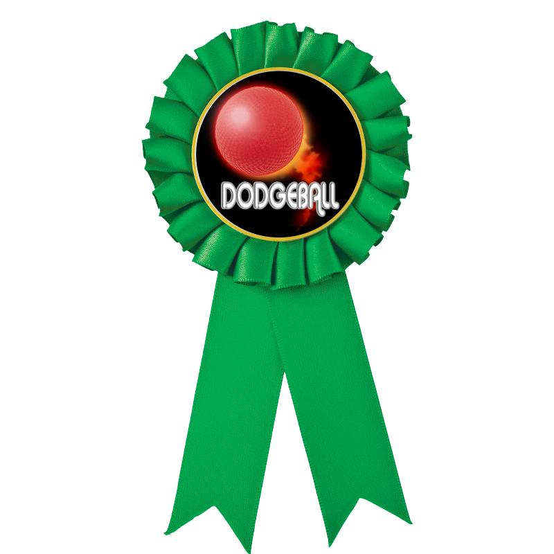 GREEN MYLAR ROSETTES