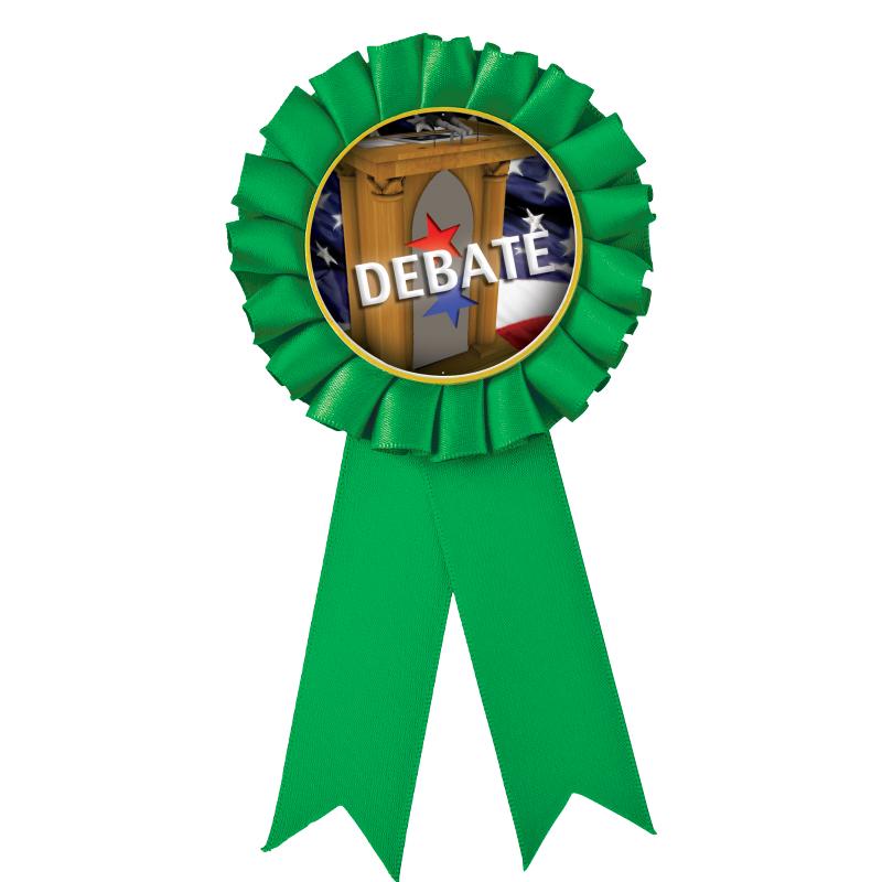 GREEN MYLAR ROSETTES